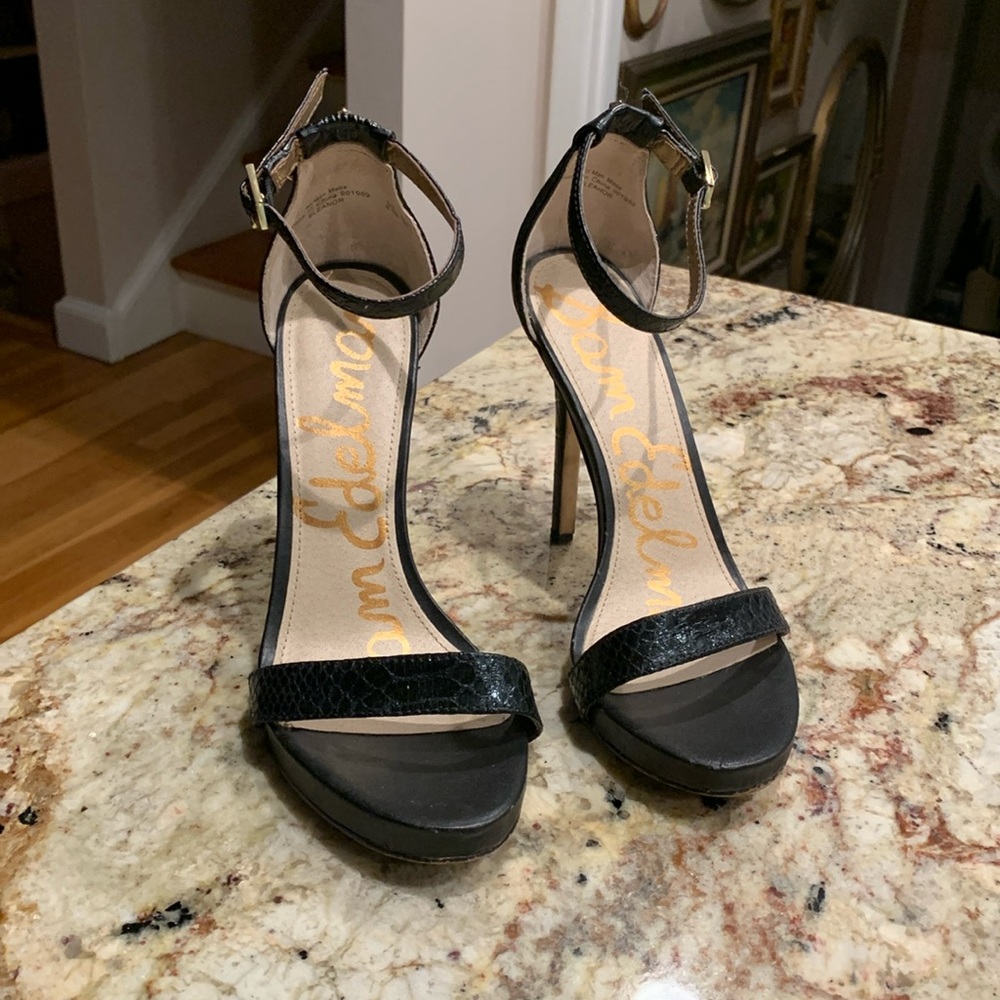 Sam Edelman high heels faux animal print